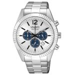 Orologio Crono Bianco con Dettagli Blu Timeless Uomo Vagary By Citizen