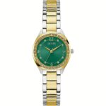 Orologio Guess Donna Dorato Solo Tempo Verde con Cristalli Charlotte GW0767L4