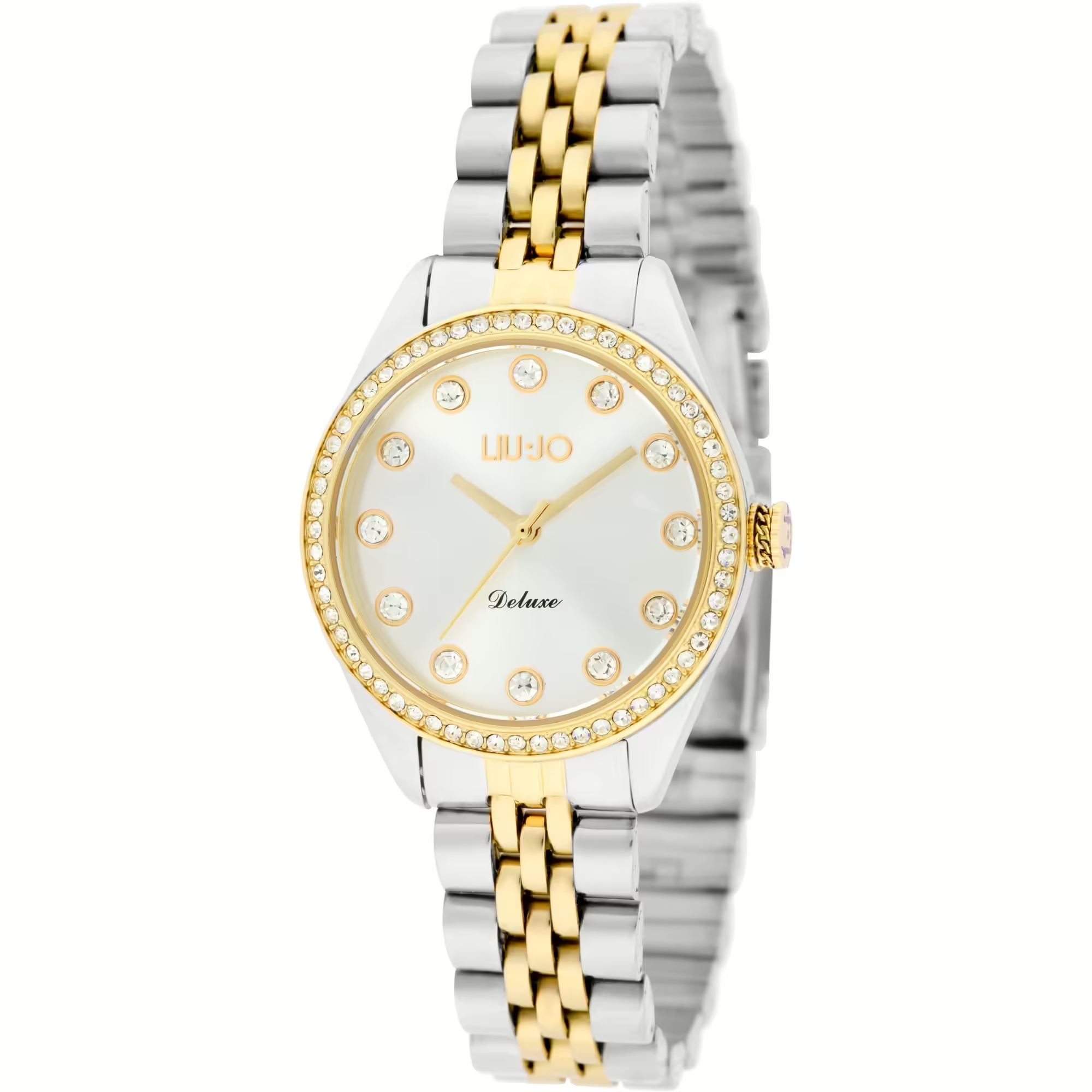Orologio-solo-tempo-donna-liu-jo-bicolore-maglia-jubilee-idea-regalo-donna-TLJ2259.jpg Orologio Jubilee Bicolore Solo Tempo con Donna Liujo DeluxeTLJ2259 - immagine 1