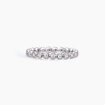 Anello Veretta con Zirconi Bianchi Donna Mabina