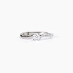 Anello Valentino Solitario 4.5mm in Argento Donna Mabina