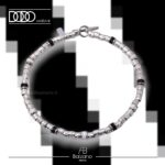 Bracciale BIANCO NERO in Argento 925 Dodo Mariani