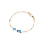 Bracciale in Oro Elefante e Topolino Bimbo Le Bebé Fiabe