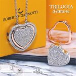 Trilogia D'Amore Collana Tre Cuori in Argento 925 Roberto Giannotti