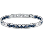 Bracciale in Acciaio e Ceramica Blu Uomo Sector Marine