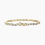 Bracciale Tennis Dorato con Zirconi Bianchi Donna Mabina