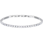 Bracciale Tennis con Pietre Bianche Uomo Sector