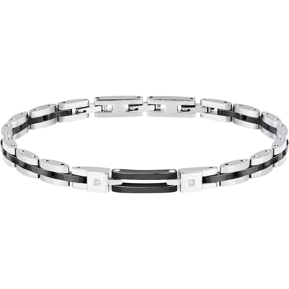 Bracciale-uomo-acciaio-e-ceramica-nera-sector-idea-regalo-per-lui-SAFR46-.png Bracciale Acciaio e Ceramica Nera e Diamanti Uomo Sector - immagine 1