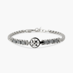 Bracciale in Acciaio Maglia Veneta con Rosa dei Venti Uomo Kidult