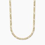 Collana in Argento Dorato Maglia Figaro Uomo Mabina