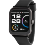 Smartwatch S-08 Silicone Nero Uomo Sector